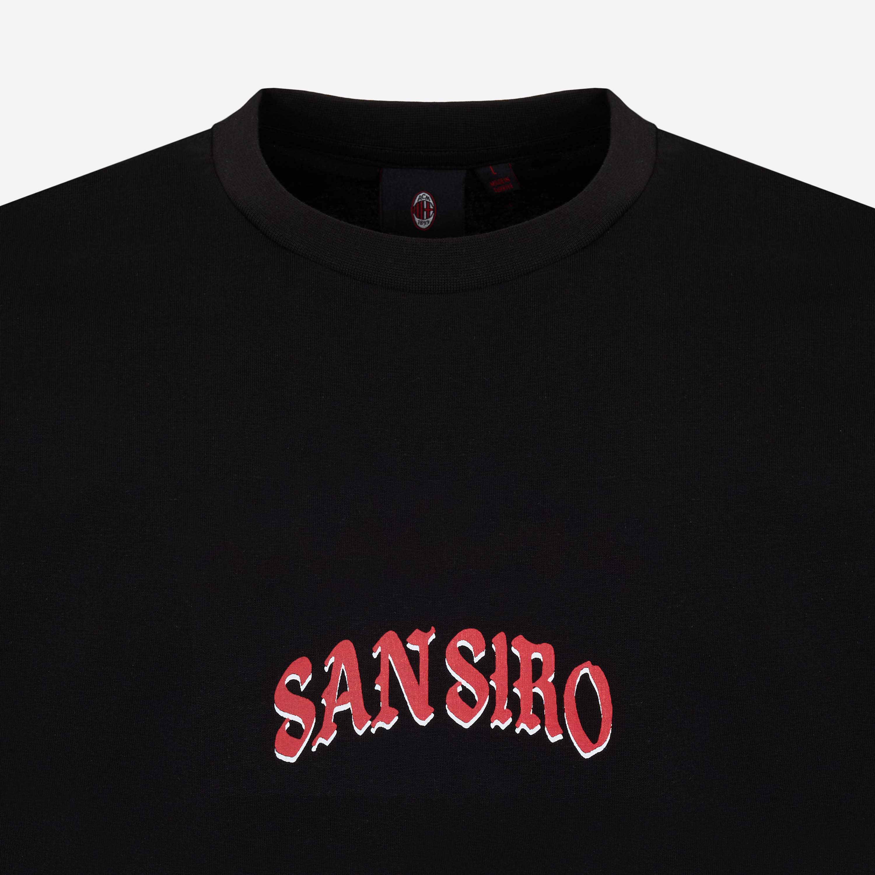 AC MILAN SAN SIRO BLACK T-SHIRT
