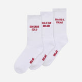 AC MILAN SET OF THREE SOCKS WITH SLOGANS