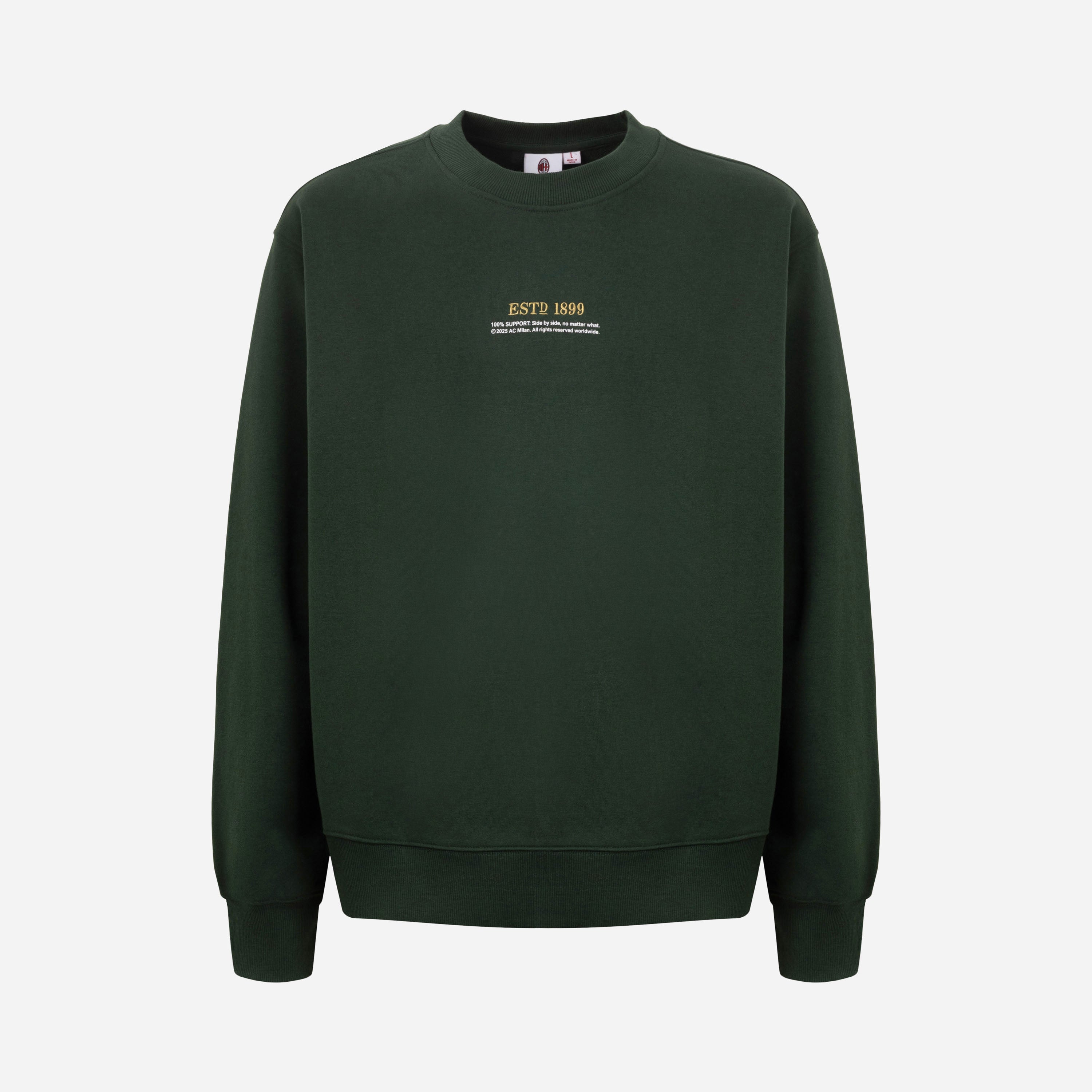 AC MILAN SUNDAY STADIUM CREW GREEN  SWEATSHIRT