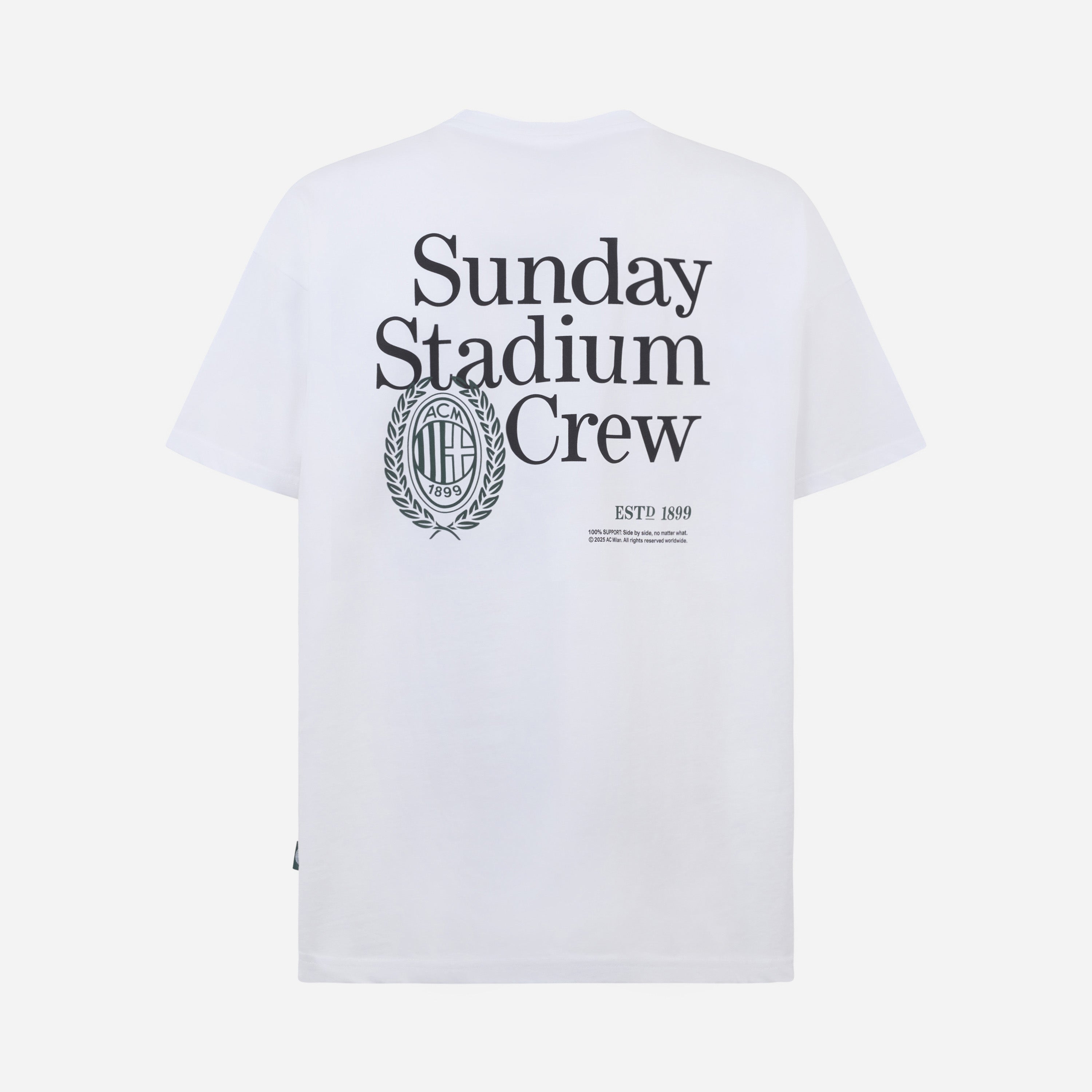 AC MILAN SUNDAY STADIUM CREW WHITE T-SHIRT