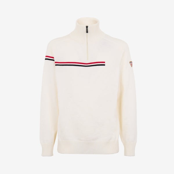 HALF ZIP WOOL SWEATER – ROSSIGNOL X AC MILAN