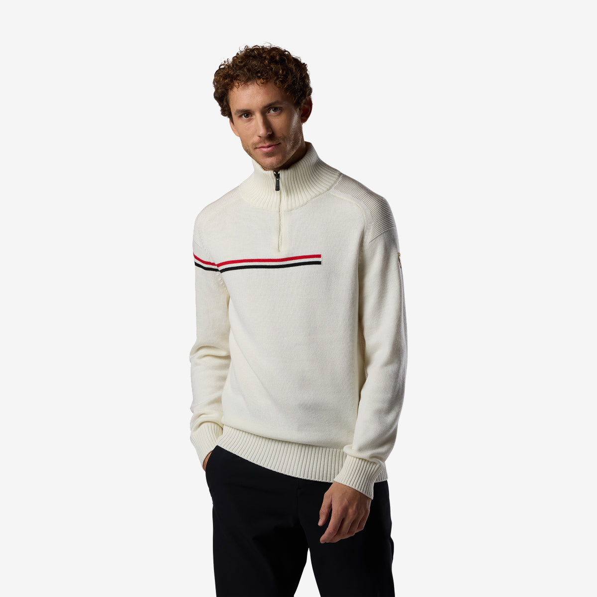 HALF ZIP WOOL SWEATER – ROSSIGNOL X AC MILAN
