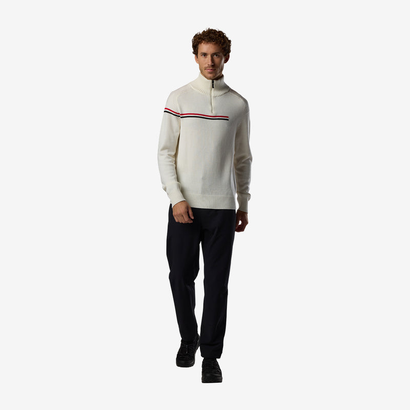 HALF ZIP WOOL SWEATER – ROSSIGNOL X AC MILAN