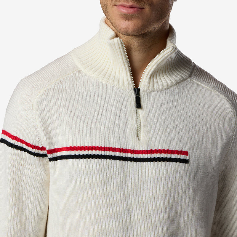 HALF ZIP WOOL SWEATER – ROSSIGNOL X AC MILAN