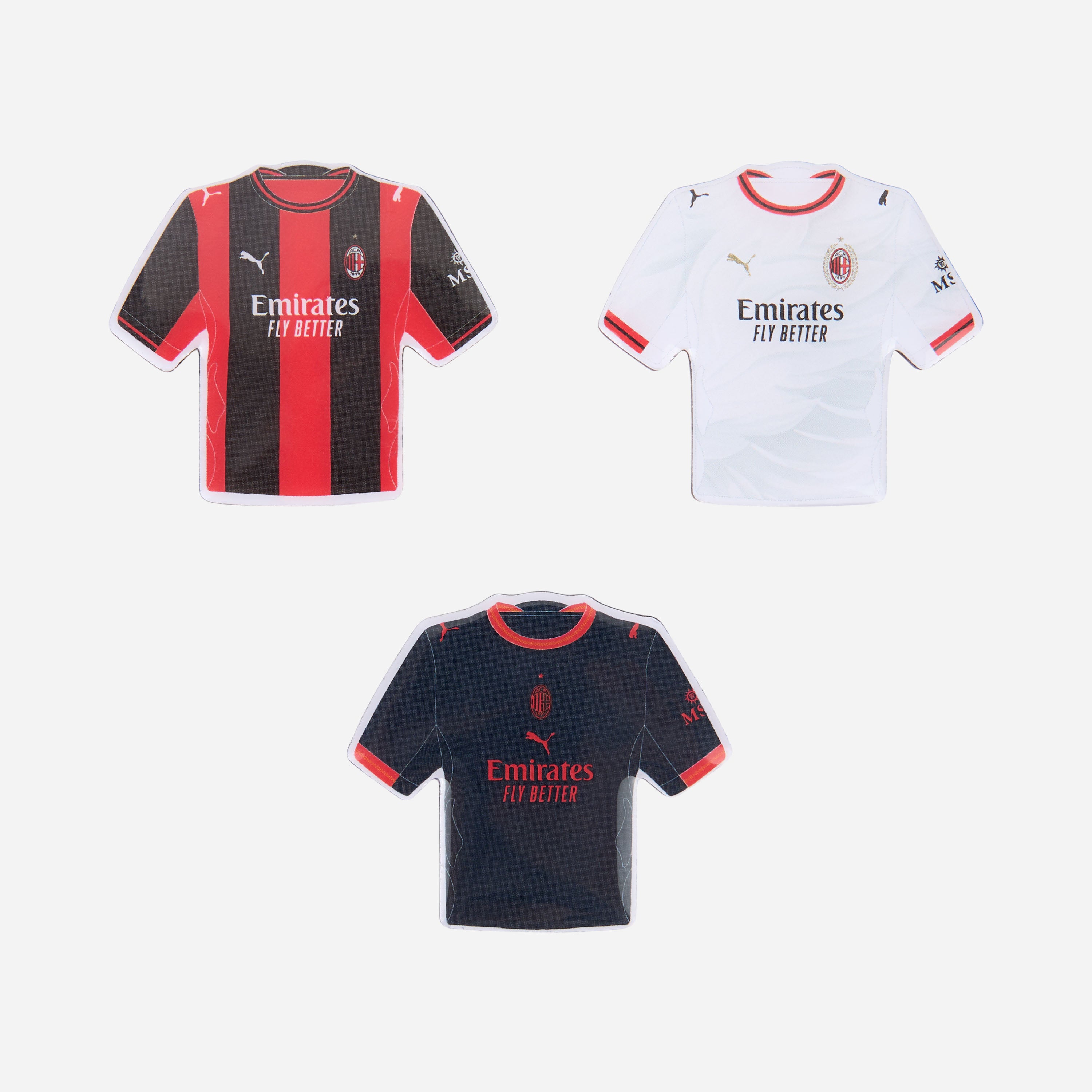 SET OF THREE MILAN 2026/27 JERSEYS MAGNETS