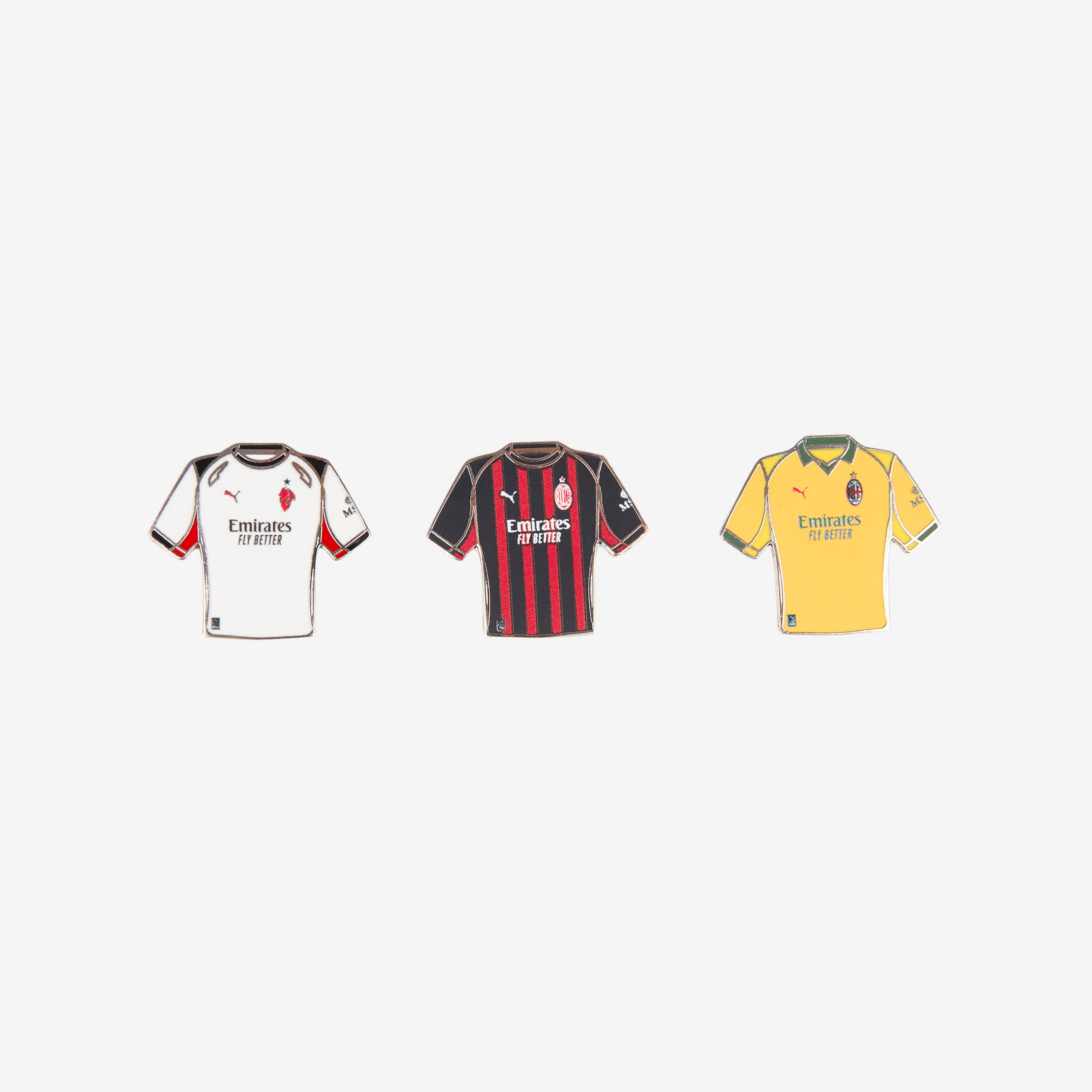 SET OF THREE MILAN 2025/26 JERSEYS PINS