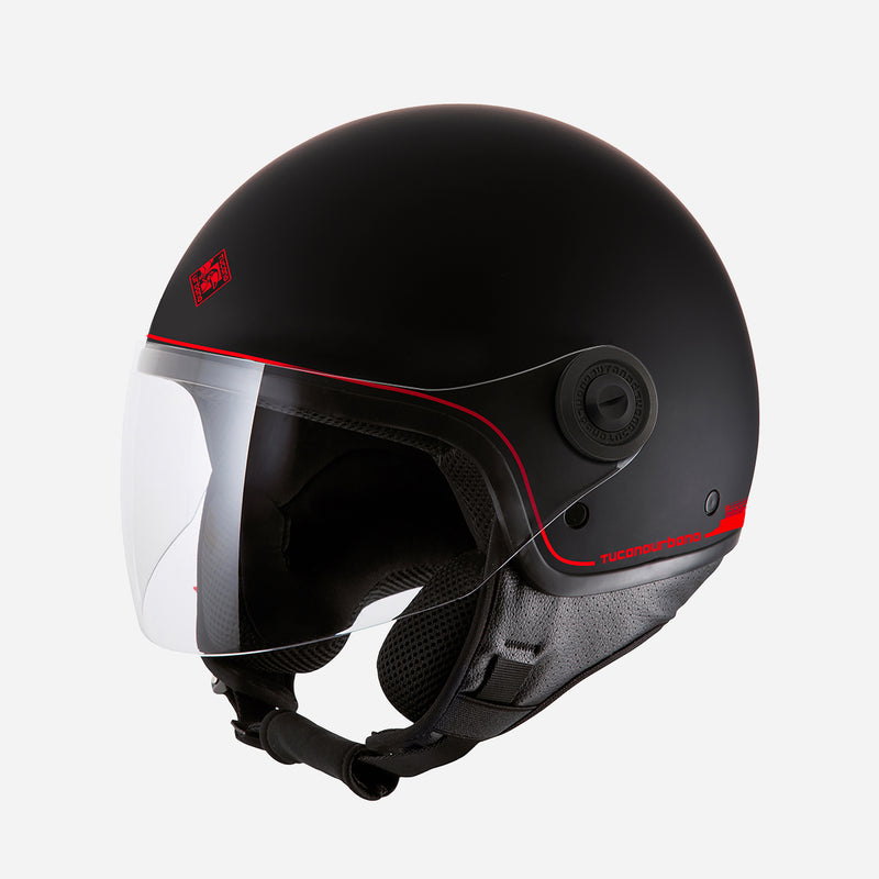 TUCANO URBANO X AC MILAN EL'JETTIN BLACK HELMET