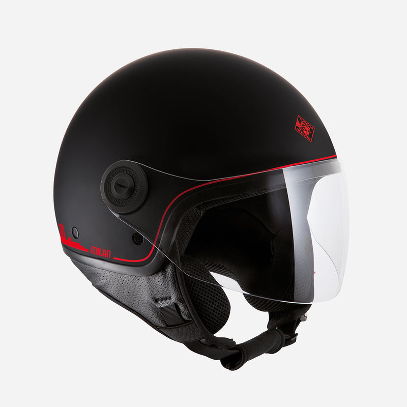 TUCANO URBANO X AC MILAN EL'JETTIN BLACK HELMET