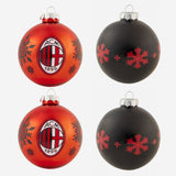 AC MILAN SET OF 4 CHRISTMAS ORNAMENTS