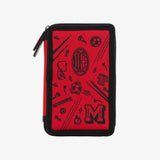 AC MILAN TRIPLE COMPARTMENT PENCIL CASE