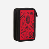 AC MILAN TRIPLE COMPARTMENT PENCIL CASE