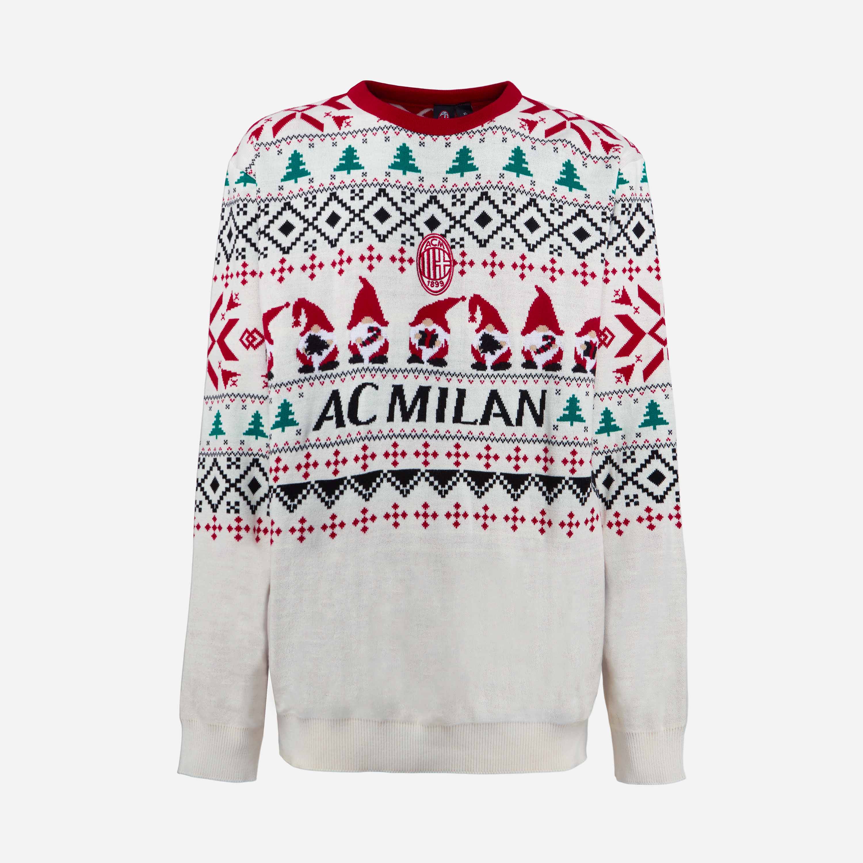 AC MILAN WHITE CHRISTMAS JUMPER