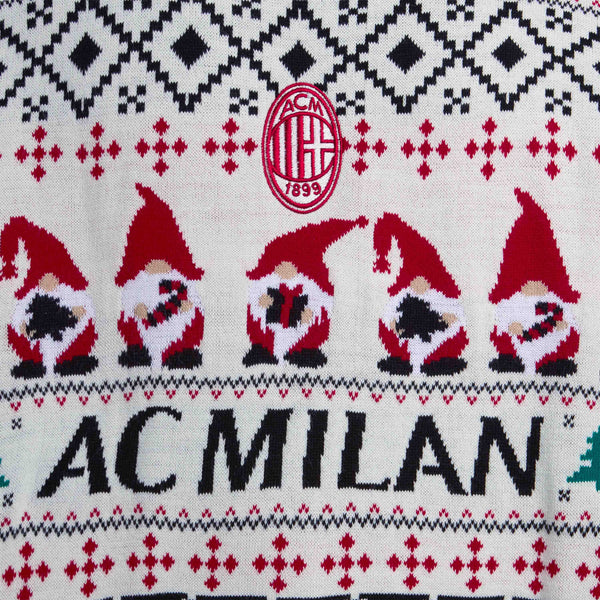 AC MILAN WHITE CHRISTMAS JUMPER