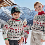 AC MILAN KIDS WHITE CHRISTMAS JUMPER