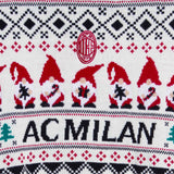 AC MILAN KIDS WHITE CHRISTMAS JUMPER