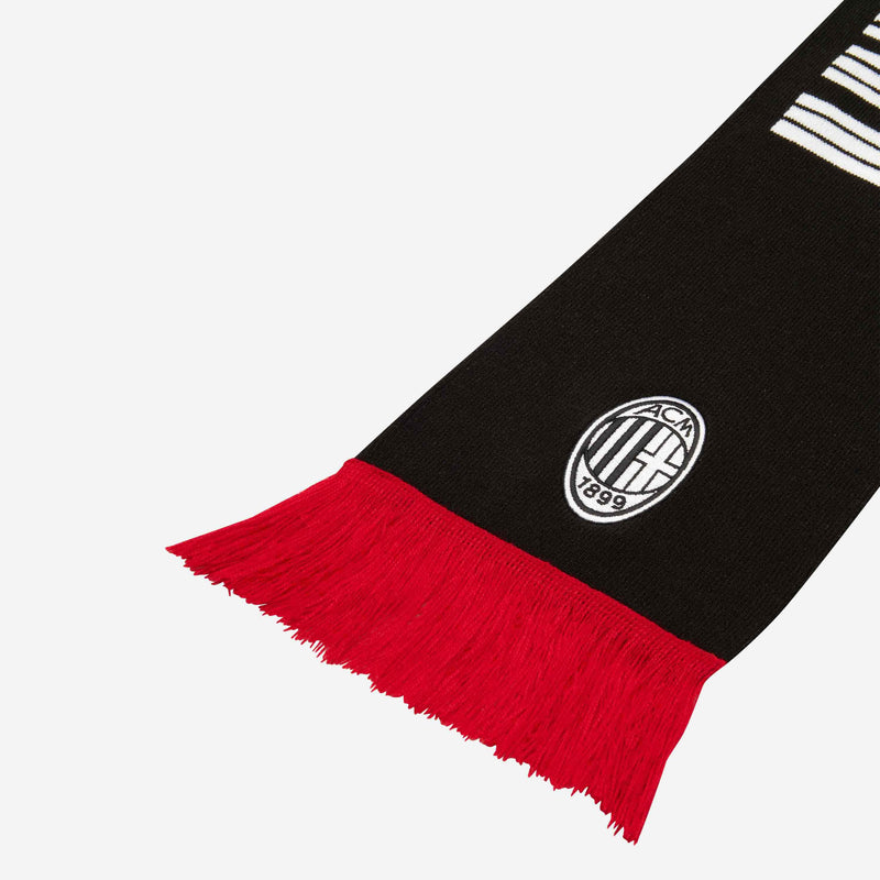 MILAN SCARF WITH EMBROIDERED LOGOS
