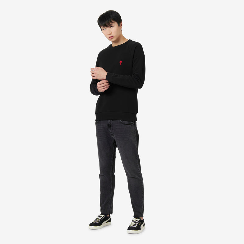 MILAN CREWNECK WITH EMBROIDERY DEVIL COLLECTION