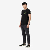 MILAN MONOCHROME T-SHIRT WITH FLUO LOGO