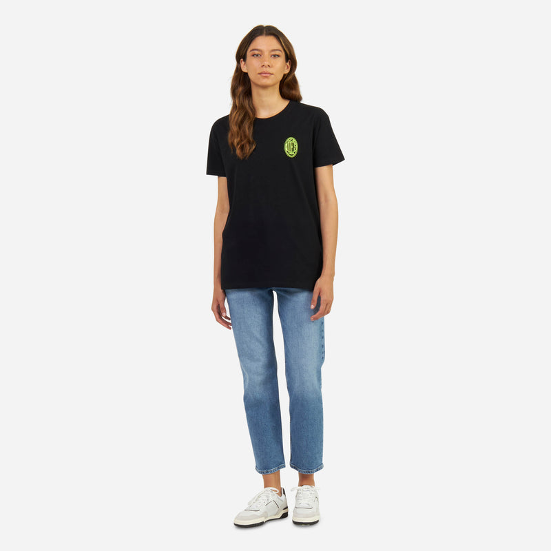 MILAN MONOCHROME T-SHIRT WITH FLUO LOGO