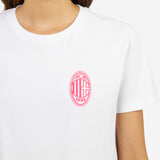 MILAN MONOCHROME T-SHIRT WITH FLUO LOGO WOMAN