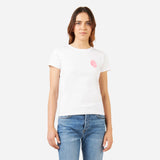 MILAN MONOCHROME T-SHIRT WITH FLUO LOGO WOMAN