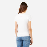 MILAN MONOCHROME T-SHIRT WITH FLUO LOGO WOMAN