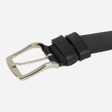 MILAN CLASSIC LEATHER BELT WITH LOGO