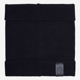 MILAN NECK WARMER WITH LEATHER LOGO