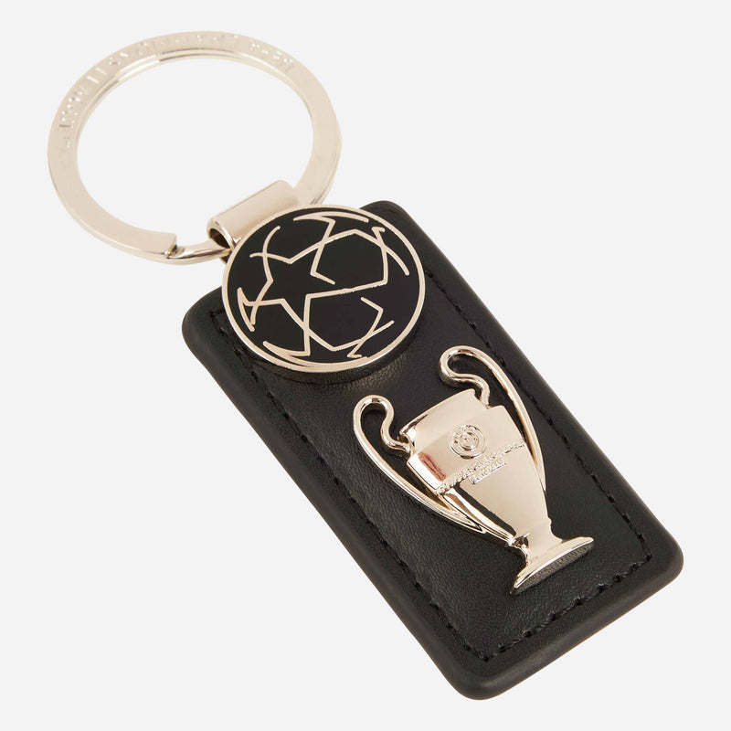 LEATHER KEYRING WITH CUP