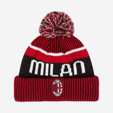 NEW ERA X AC MILAN BOBBLE BEANIE WITH LOGO