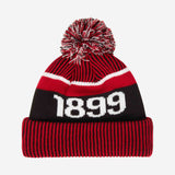 NEW ERA X AC MILAN BOBBLE BEANIE WITH LOGO