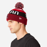 NEW ERA X AC MILAN BOBBLE BEANIE WITH LOGO