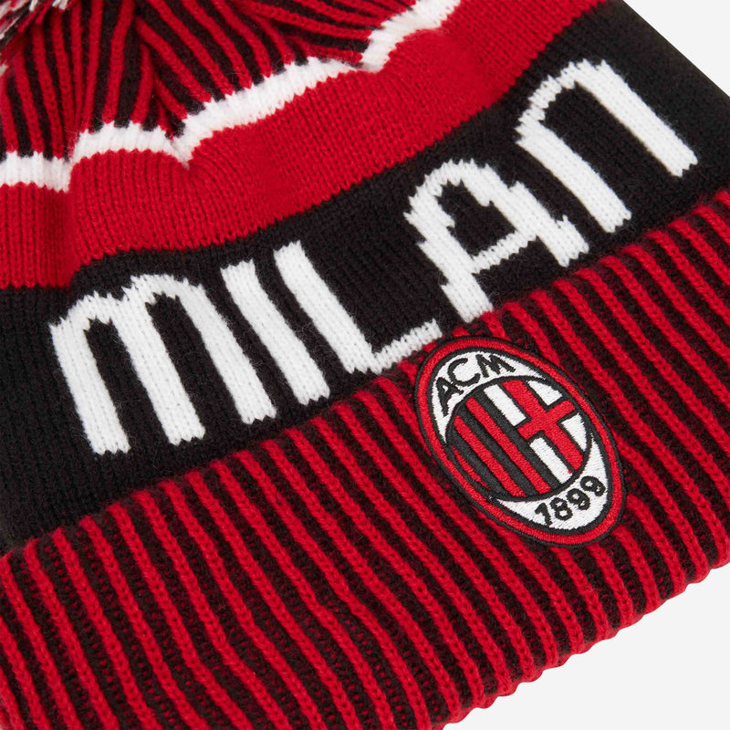 Cappello AC Milan New Era Sports Bobble Beanie - Nero - Unisex