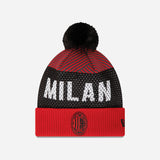 NEW ERA X AC MILAN BEANIE WITH LOGO AND LETTERING