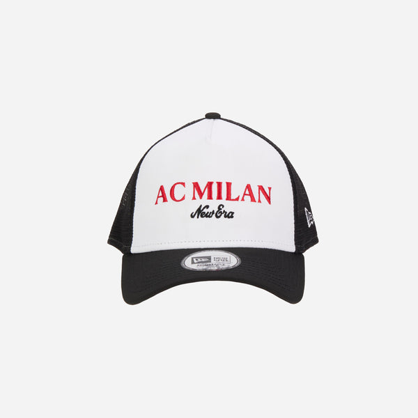NEW ERA X AC MILAN TRUCKER CAP WORDMARK WITH LETTERING