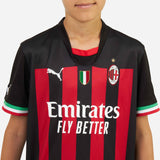 MAGLIA MILAN GARA HOME BAMBINO REPLICA 2022/23