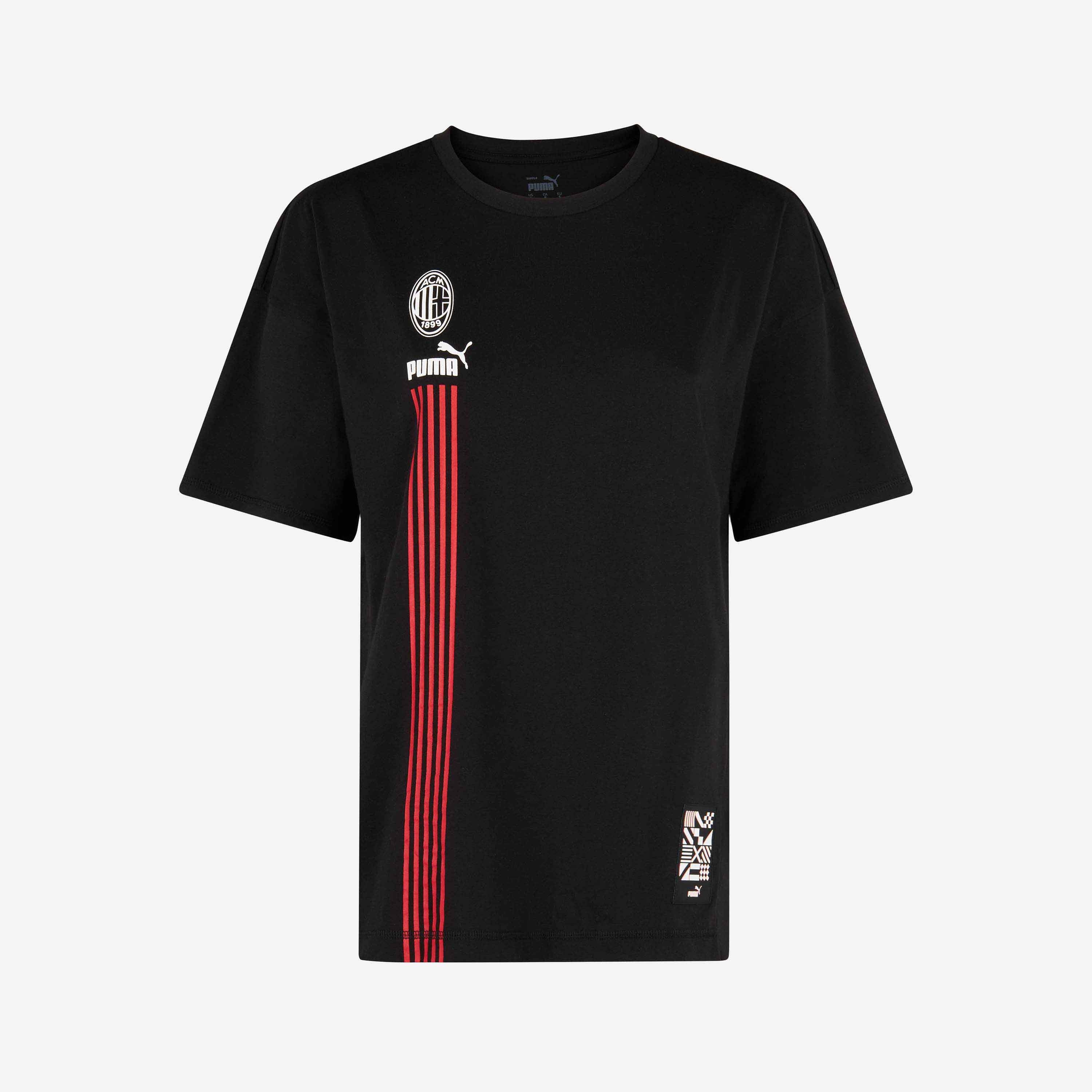 MILAN WOMEN'S T- SHIRT WITH PRINTS AND SIDE SLITS | AC Milan Store
