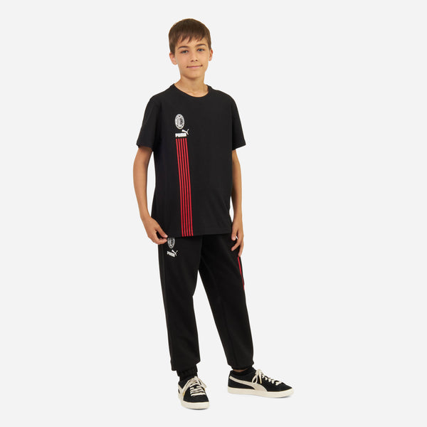 MILAN KIDS’ T-SHIRT WITH PRINTS AND PATCH