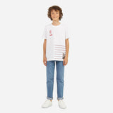 T-SHIRT MILAN BAMBINO CON STAMPE E PATCH