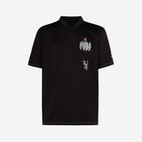 AC MILAN V-NECK T-SHIRT WITH PRINTS AND PATCHES