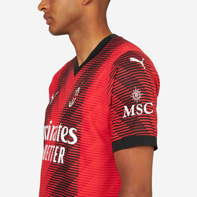 AC Milan No93 D.Laxalt Home Long Sleeves Soccer Club Jersey