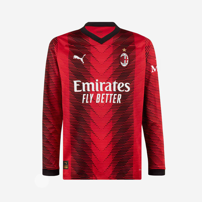 AC Milan No99 Donnarumma Home Long Sleeves Soccer Club Jersey