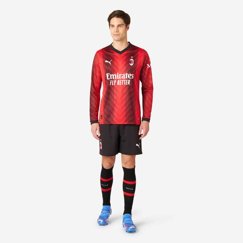 AC Milan No20 Abate Home Long Sleeves Soccer Club Jersey