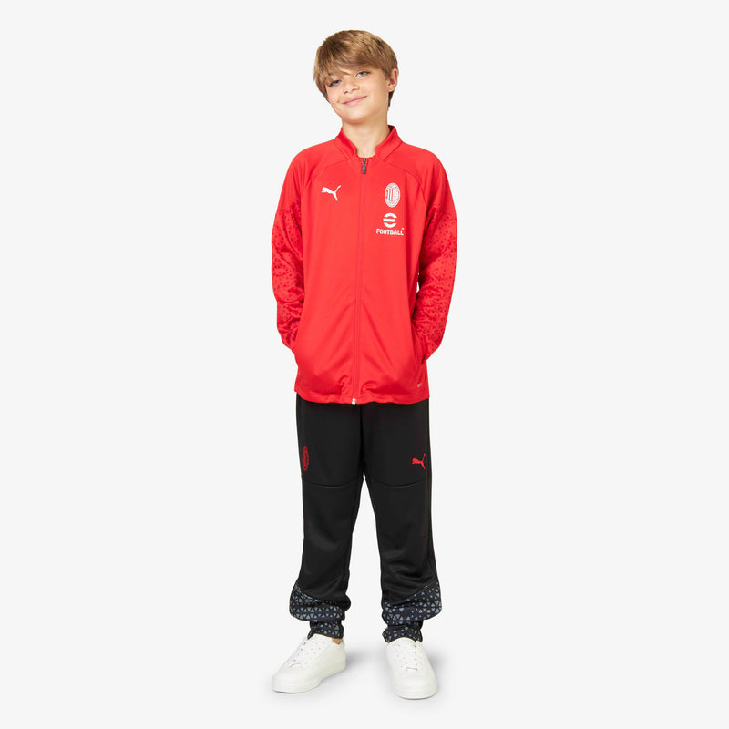 MILAN TRAINING 2023/24 KIDS' JACKET WITH ZIPPER AND POCKETS | AC Milan Store