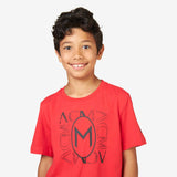 AC MILAN KIDS T-SHIRT WITH FRONT GRAPHIC FOOTBALL CORE