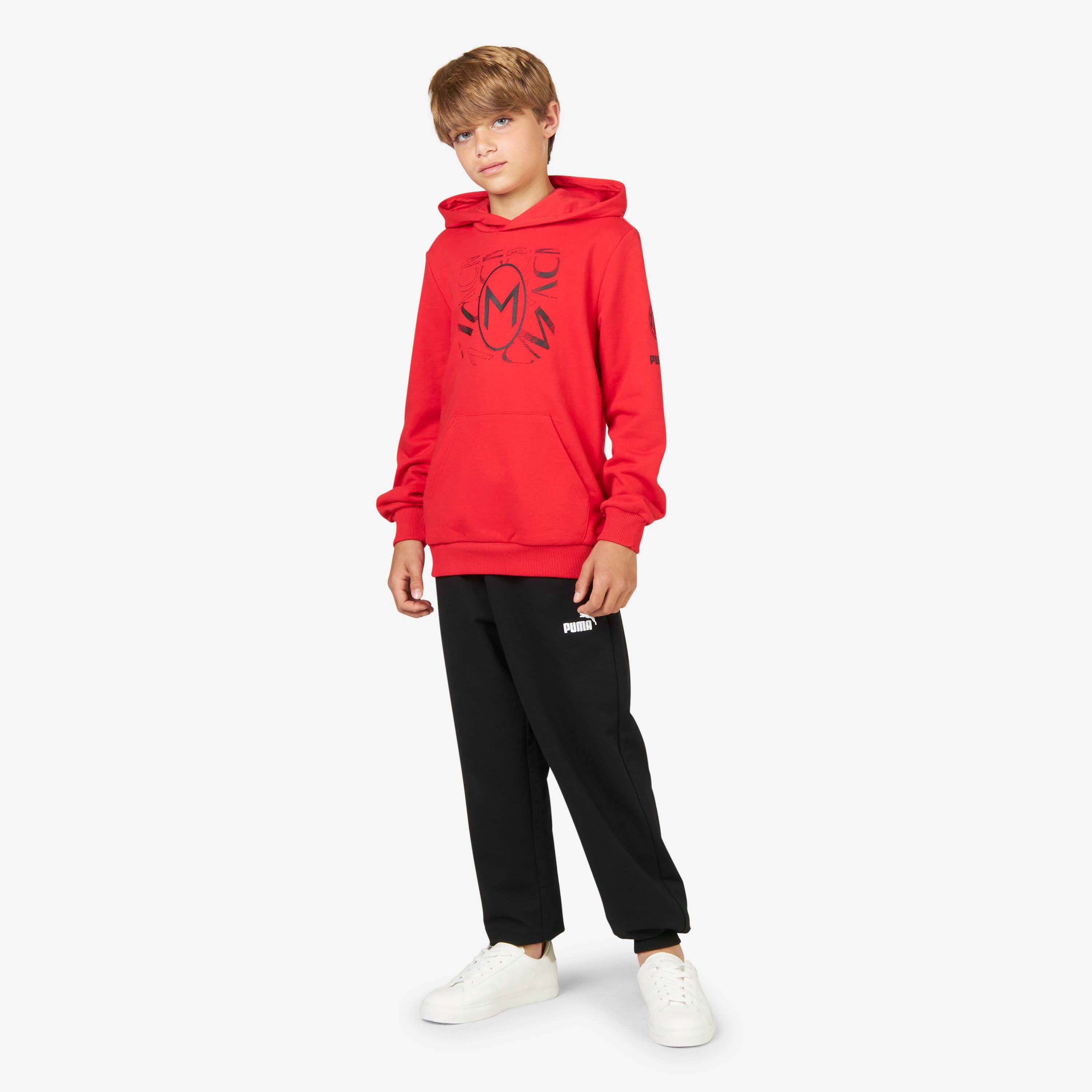 AC MILAN PRINTED KIDS HOODIE FOOTBALL CORE