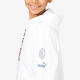 MILAN FOOTBALL CORE KIDS’ SWEATSHIRT WITH HOOD AND PRINT