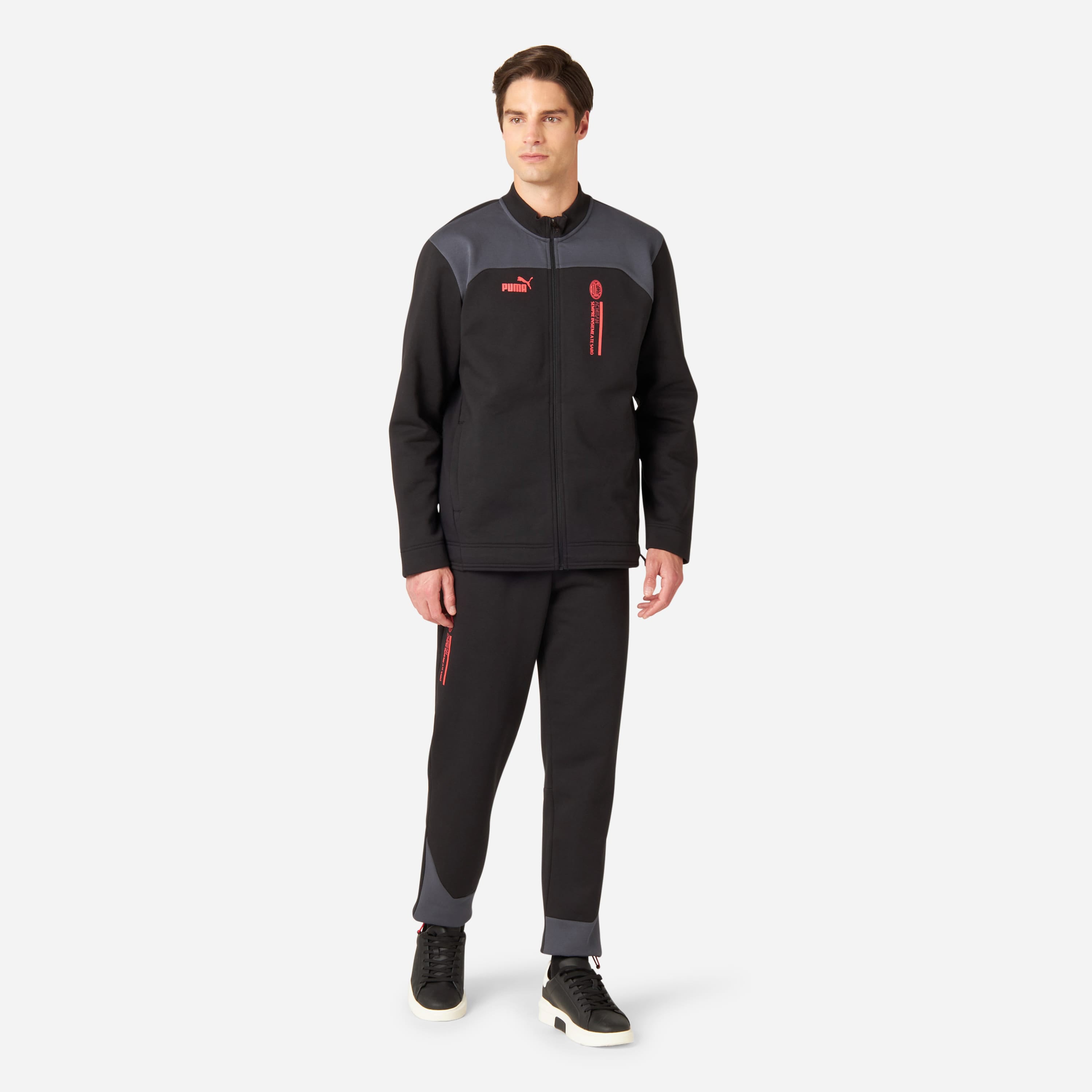 AC MILAN ZIPPED HOODIE FOOTBALL CULTURE