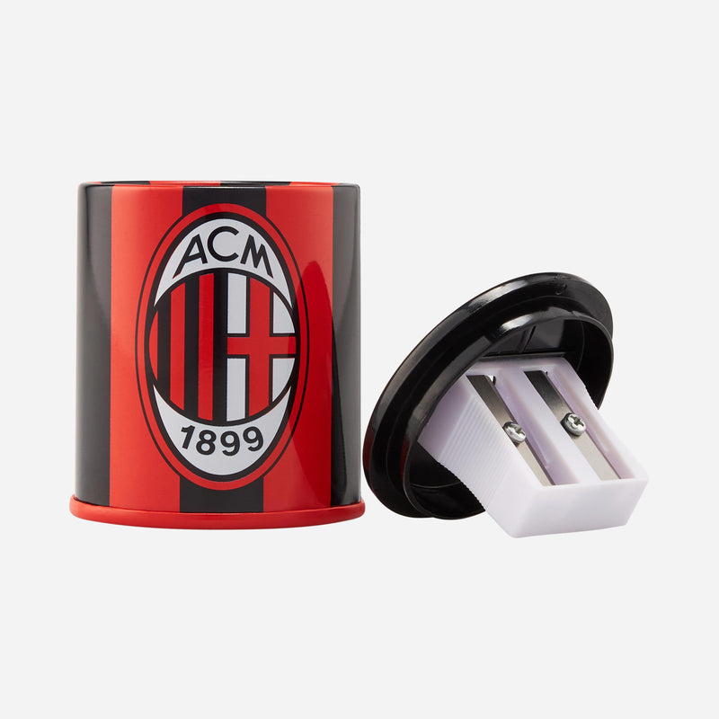 RED AND BLACK PENCIL SHARPENER WITH LOGO
