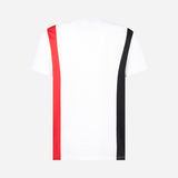 AC MILAN WHITE T-SHIRT WITH RED & BLACK DETAILS